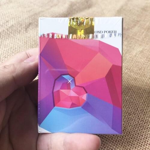 Colorful Diamond ART Playing Cards Flash Playing Cards 63x88MM Standard Size Poker Cards Bridge Magical Gramarye Cards