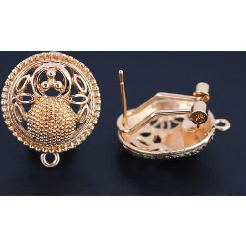 10 pairs Fashion Hanging Earrings Making Jewelry Accessories Circle Earring Connectors Base for DIY African Dangle Drop Earring