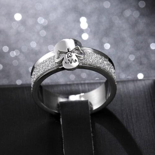 MOREDEAR Titanium Skull Ring 6mm Rhodium Plated Punk Dull Polish Cool Exaggerated Personality Ring US size
