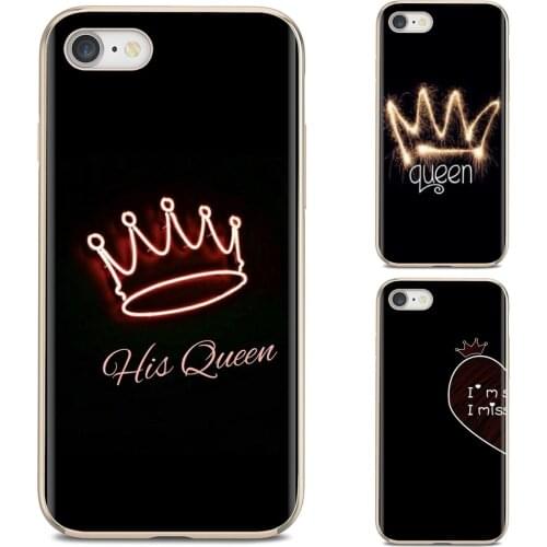 Soft TPU Cover For Huawei P8 P9 P10 P20 P30 P Smart 2019 Honor Mate 9 10 20 8X 7A 7C Pro Lite King Queen Couple Lovers