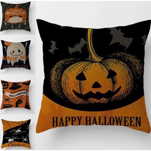 Halloween Party Scary Pumpkin Witch Pillowcase Happy Halloween Decorations for Home Room decor 2021 Merry Christmas Party Supply