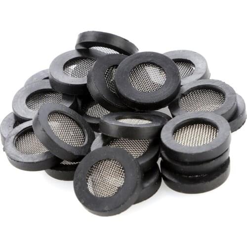 Screen Nozzle Sprinkler Washers With Filter Screen 24x 3/4" Hose Washer