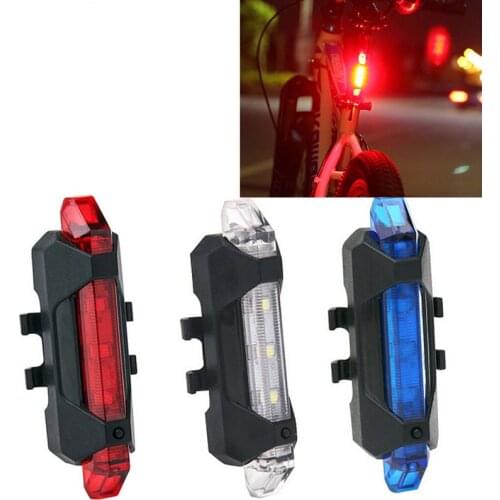 Bike Light Waterproof Rear Tail Light LED USB Rechargeable Mountain Bike Cycling Light Taillamp Safety Warning Light luz trasera