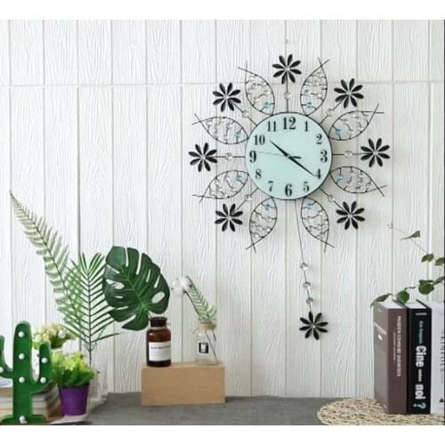 European style simple wall clock living room clock silent creative home decoration art clock hot selling quartz clock