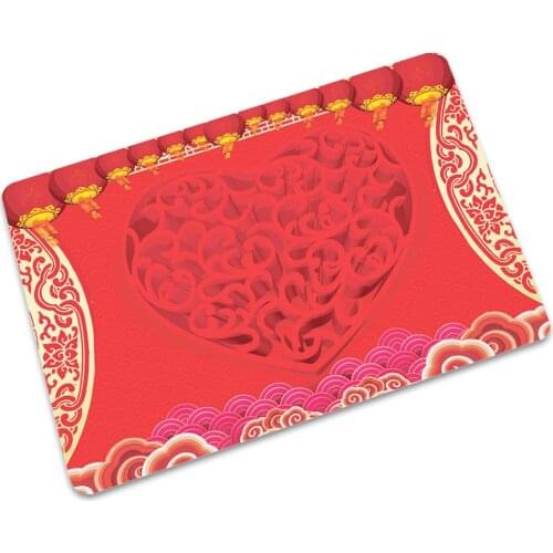 Drop shipping Wedding Printed Doormat Floor Mats Anti-slip Rugs Thin Rubber Carpets Bathroom Carpet Kitchen Mats