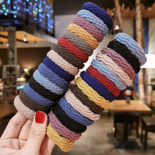 20PCS Women Simple Basic Elastic Hair Bands Ties Scrunchie Ponytail Holder Rubber Bands Girls' Fashion Headband Hair Accessories