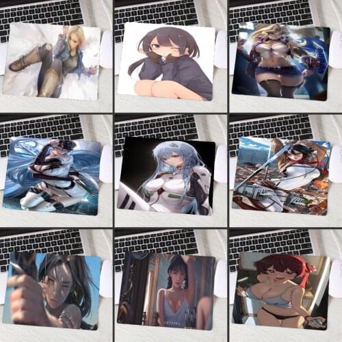 Sexy girl mouse pad 220mmX180mm Japanese cartoon anime gamer Small size, non-slip, waterproof, durable, natural rubber
