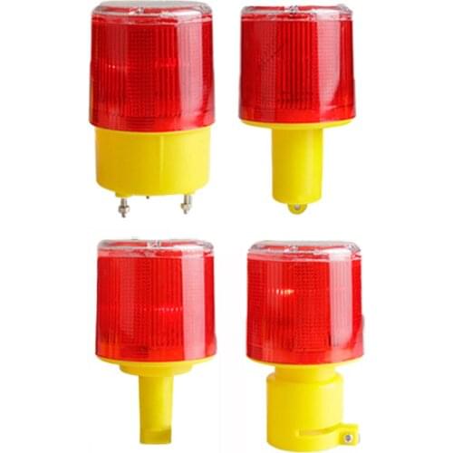 Solar LED Warning Light 0.1A 3.5V LED Emergency Lighting Traffic Indicator Light