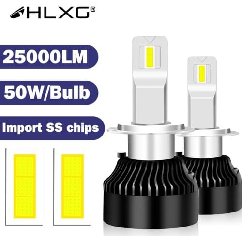 HLXG h4 LED bulb car headlight CSP 3570 led canbus Light H1 H8 H9 H11 9005 9006 HB3 HB4 lamp 12V h7 hir2 9012 led 6500K 25000LM