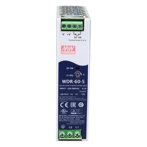 WDR-60-5 60W | 5V | 180-550VAC/254-780VDC WDR Track Switching Power Supply