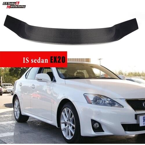 3*3 Twill Carbon Fiber Rear Deck Spoiler for 2006 - 2013 Lexus IS (XE20) IS F IS350 IS250 4-Door Sedan