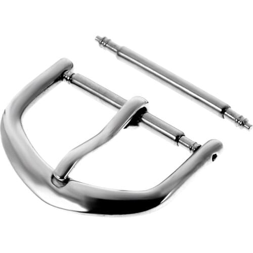 Watch Band Parts Pin Buckle Stainless Steel Leather Replacement Clasp