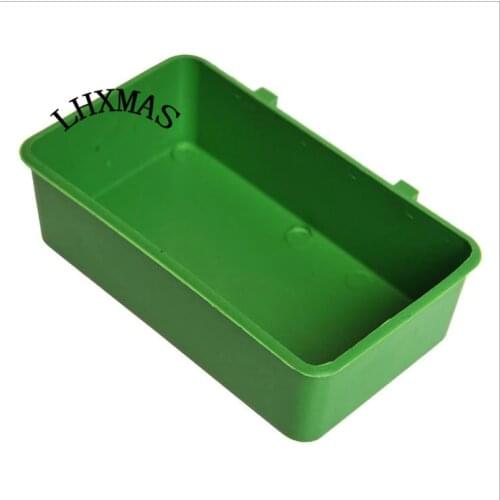 1PCS Plastic Bird Bath Feeder Box Multi-function Green Color D533