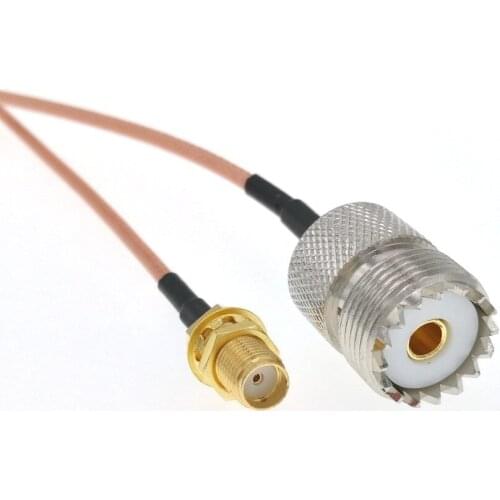 10pcs SMA Female To UHF (PL259) Female SO239 RG316 8" 20CM RF Pigtail Jumper Cable