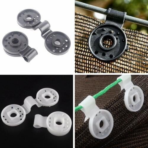 5Pcs Sunshade Net Clip Plastic Garden Tools Circular Greenhouse Shade Cloth Fix Clamp Grommet Fence Nets Installation Hook