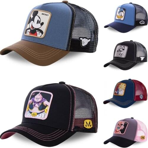 New Brand Anime Star Wars Mickey Snapback Cotton Baseball Cap Men Women Hip Hop Dad Mesh Trucker Hat Dropshipping