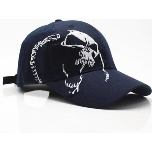 2020 Unisex 100% Cotton Outdoor Baseball Cap Skull Embroidery Snapback Fashion Sports Hats for Men & Women Cap Fast Delivery