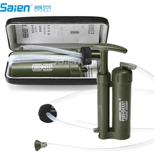 Safety & Survival Portable Water Filter, Emergency Personal Camping Water Purifier, 0.01 Micron Absolute Hollow Fiber Membrane