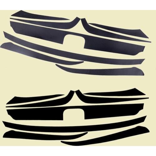 CITALL 8pcs Car Front Grille Sticker Overlay Decal Trim Black Vinyl Decorative Sticker for Honda Accord 10th Sedan 4 Door 2018