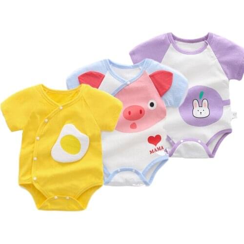 Newbom Baby Romper Clothes 3D Printing Bear Pig Boys Girls BabyJumpsuit Onesie Summer Rompers Infants Cute Baby Costume 0-2Y