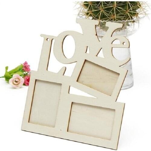 UBRUSH Photo Frame Wood white colors Hazelnut pine, clear texture On Table Or Hanging On the Wall 3Boxes 5 Inch picture frames