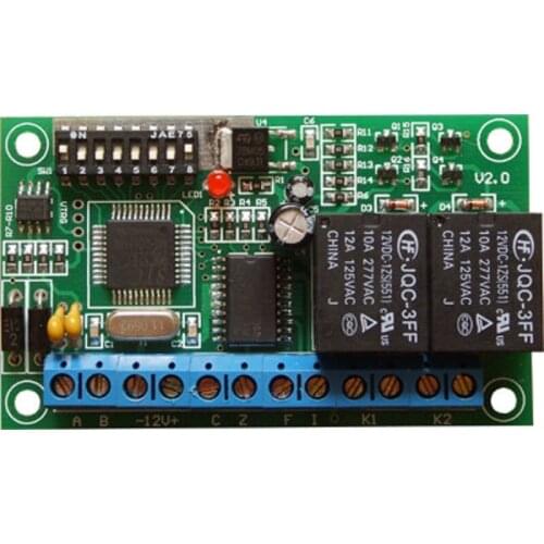 Control lens infrared wipers two-way relay switch output compatible with PELCO protocol RS485 decoder