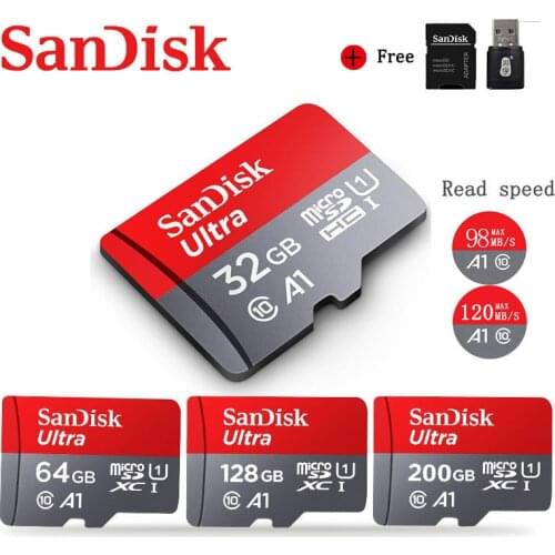 Sandisk New Ultra Micro SD 512GB 400GB 256GB 200GB 128GB 64GB 32GB 16GB 120MB/s SD/TF Flash Card Memory Card microSD for Phone