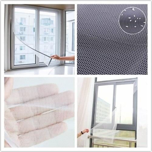 Magnetic Window Curtain Guard Mosquito Bug Insect Screen Sheer Stealth White Netting Flyscreen