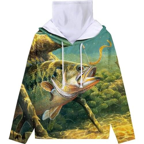 Fish 3D Hoodie Sweatshirt Teen Oversized Loose Sweatshirt Men/women Long Sleeve Streetwear Sweatshirt Hoodie with Headscarf Sets