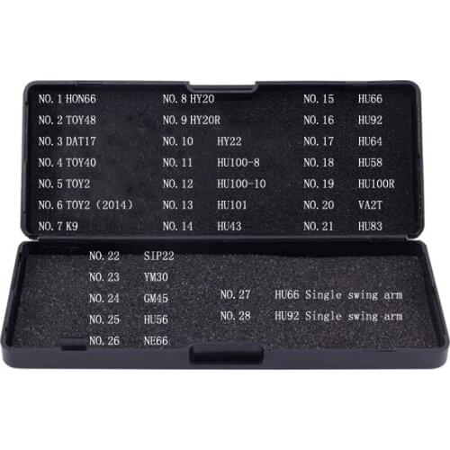 Lishi 2 in 1 Tool Set HON66 TOY48 DAT17 TOY2 HY20 HY22 HU100 HU101 HU43 HU66 HU92 HU64 HU100R VA2T SIP22 HU56 NE66 HU58