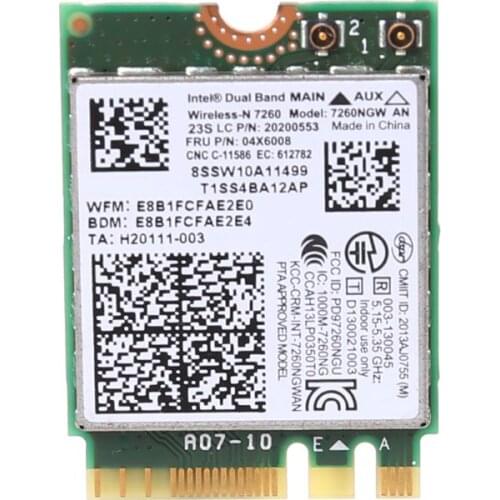 NoEnName_Null Wireless WiFi Card Dual Band 04X6008 7260NGW AN Bluetooth 4.0 for Lenovo ThinkPad T440 T440p W540 L440 L540 X240s