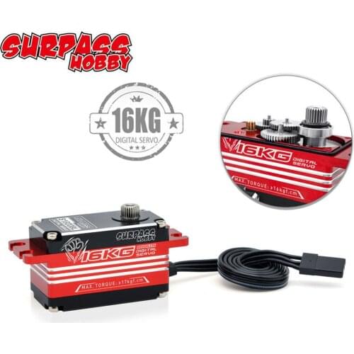 Newest Surpass Hobby Brushless Motor S1600BL 16KG Metal Gear Servo for 1/10 1/8 RC Car Boat