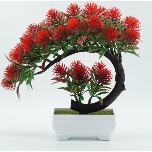 New simulation Flower Bonsai artificial flower bonsai ornament living room indoor green plant flower plastic flower Desktop