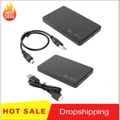 Plastic 3TB 480M/5Gbps High Speed External Mobile Box USB 2.0/3.0 Enclosure Case 2.5 inch SATA SSD HDD Mobile Box for Laptop PC