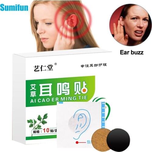 1box/10pcs Ear Acute Otitis Drumming In The Ears Chinese Herbal Medicine Patches Tinnitus Treatment Hearing Loss Headache Patch