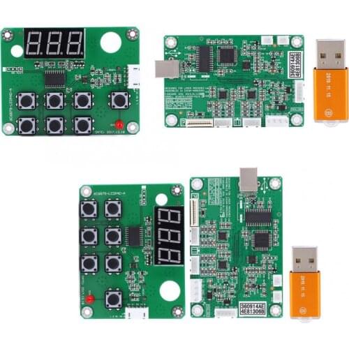 Motor Protectors M2 Motherboard + Yellow Encryption Lock + Control Panel for Laser Engraving Machine