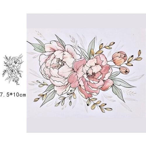 Clear Stamps Silicone Seal for DIY Scrapbooking Card Blooming Flowers Rubber Stamps Making Photo Album Handemade Crafts Stamps