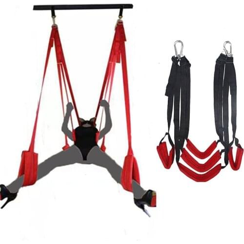 Sex Swing Soft Material Fetish BDSM Bandage Open Legs Adult Games Chairs Hanging Door Restraint Rope Erotic Sex Toys For Couples