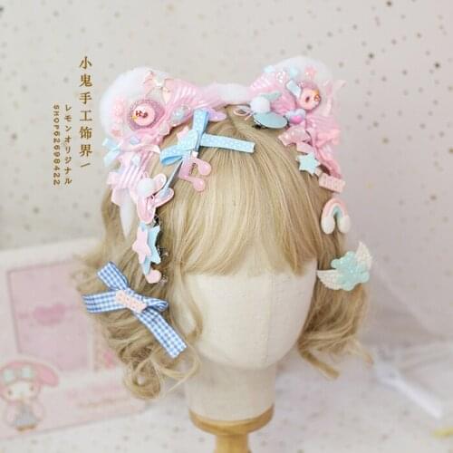 Japanese princess Sweet lolita headwear collection kawaii girl KC gothic lolita headband loli cosplay sweet lolita headwear