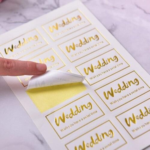 10Sheets Thank You Handmade Wedding Adhesive Rectangle Stickers Gift Wrap Label Sticker Party Decor Baking Gift Labels