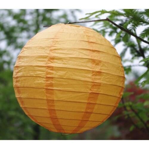 10pcs/Lot) 10''(25cm)Free Shipping Chinese Paper Lantern Round Orange for party decoration Wedding Lantern Decorations