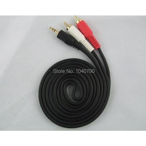 3.5 Double track to Double lotus interface Lotus Cable lines audio computer audio speakers Audio and video signal 5M 16ft