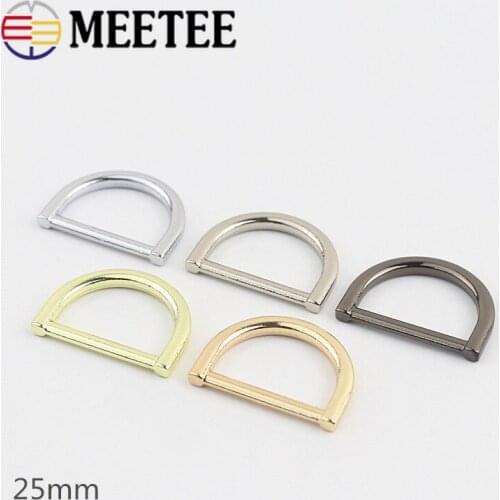 4/8pcs 25mm Metal O D Ring Buckle Backpack Handbag Strap Hanger Clasp Hook For Dog Collar Webbing DIY Bag Leather Craft