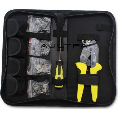 5Set 4 In 1 Multifunction Wire Crimper Ratchet Terminal Crimping Plier Wire Crimper Screwdriver Hand Electrical Tool