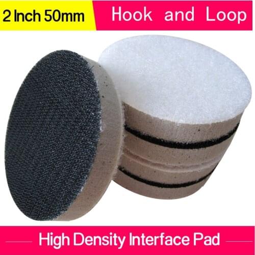 5PCS High Density Sponge Interface Pad 2 Inch 50mm Self-adhesive Sander Backing Pad Polishing Pad Hook and Loop