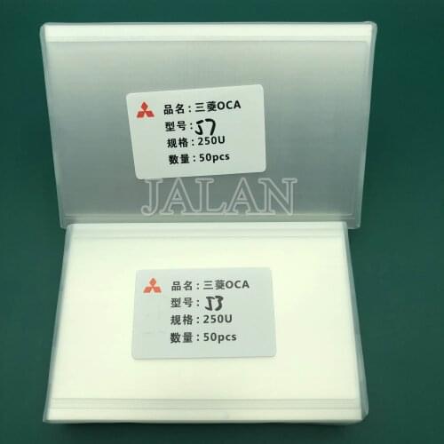 50pcs 250um OCA Glue Lcd Repair OCA Optical Clear Adhesive Film Sticker For Samsung J7 Max/G615/J800/J8 Plus/J810/A3/A310