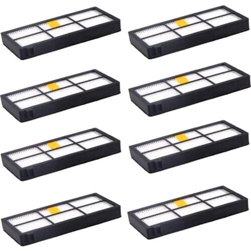 8 Packs HEPA Filter Filters Replacement for IRobot Roomba 800 900 Series Parts Accessories 805 860 870 Vacuum Cleaners