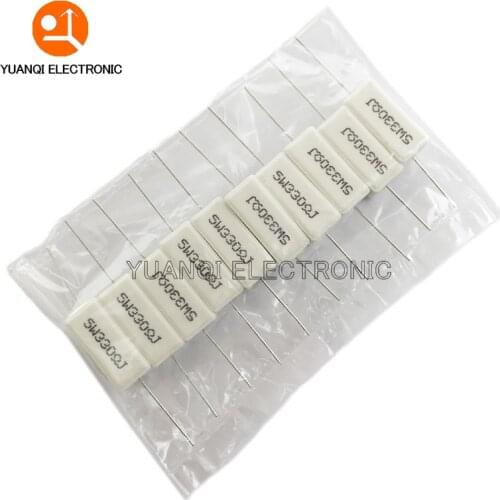 200pcs 5W 5% Cement Resistor Power Resistance 0.1 ~ 10K 0.1R 0.5R 1R 10R 100R 0.22 0.33 0.5 1 2 5 8 10 15 20 25 30 100 1K ohm