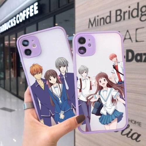 Fruits Basket Japan anime Phone Case matte transparent For iphone 7 8 11 12 plus mini x xs xr pro max cover luxury design coque