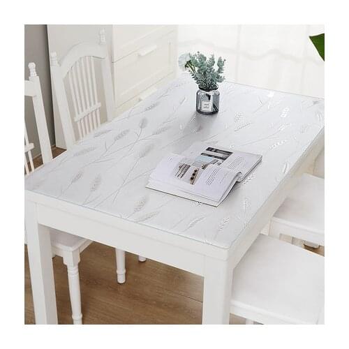Hot Resistence Transparent Rectangular PVC Table Cloths Plastic Soft Covers For Tables Decor Home Textile Soft Glass Mats Pads